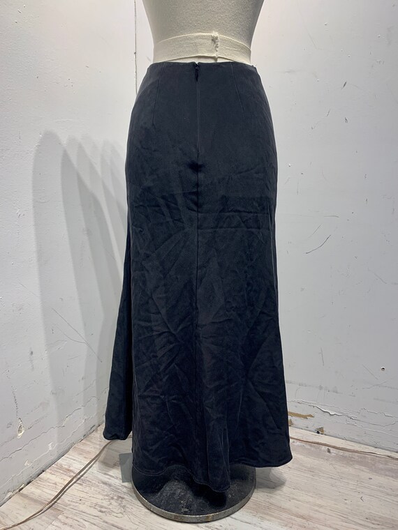 Vintage 90s Jeri Rice Glam Silk Maxi Skirt - image 6