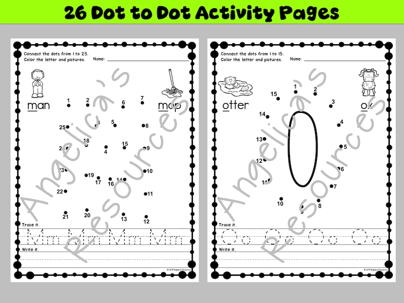 Alphabet Letter Tracing Dot to Dot Coloring Pages Connect the Dots