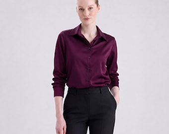 Purple Shirt, Winter Shirt, Women Shirt, Purple Blouse Shirt, Plus Size Clothing, Winter Blouse, Office Shirt, Formal Shirt, Plus Size Shirt - Etsy Purple Shirt, Winter Shirt, Women Shirt, Purple Blouse Shirt, Plus Size Clothing, Winter Blouse, Office Shirt, Formal Shirt, Plus Size Shirt - Etsy