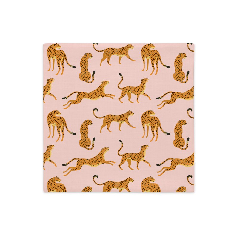 Cheetah Pillow Cover 18 X 18, Home Decor, Cheetah Decor, Cheetah Print