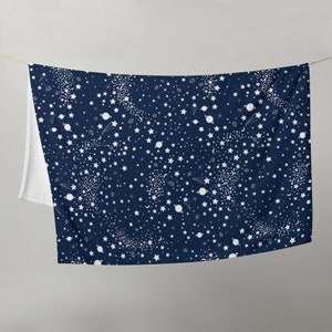 Galaxy Sternennacht Weltraum Decke, Plüsch Fleece-Decke für Dekor und Bettwäsche, Kinder Weltraum Dekor, Kinder Weltraum Decke