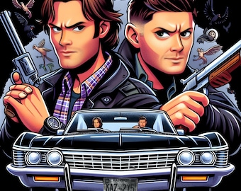 Supernatural PNG Download for T-Shirts