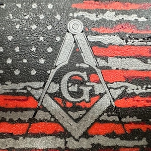 Masonic Valor: 3D Printed Trailer Hitch Receiver Cover fits 2-inch receivers