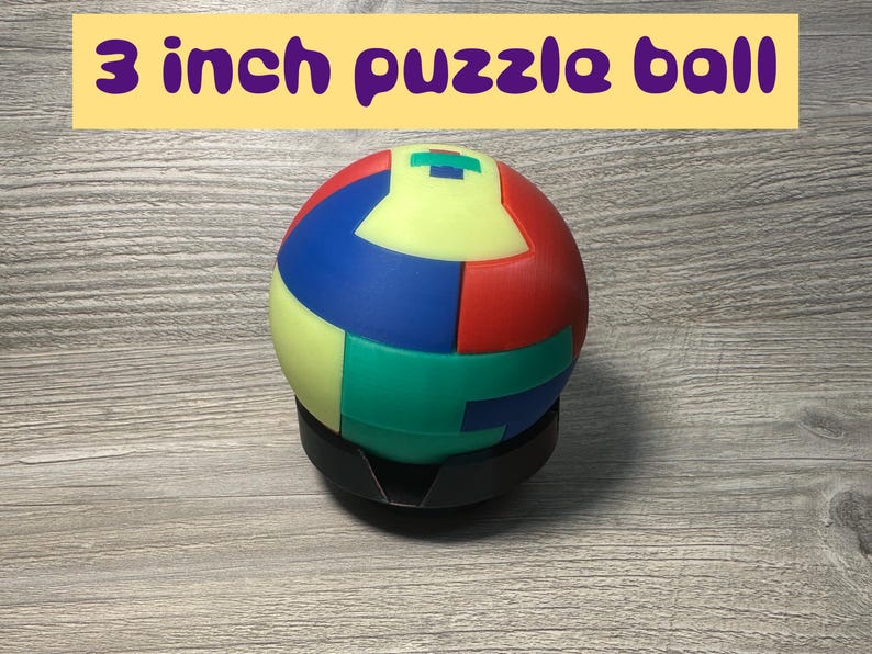 Colorful Spherical Brain Teaser: 3d-printed Puzzle Ball Challenge ...