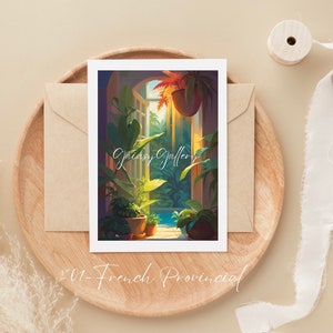 Postales de Window Life, Tarjetas de plantas, Tarjetas navideñas, Conjunto de 6
