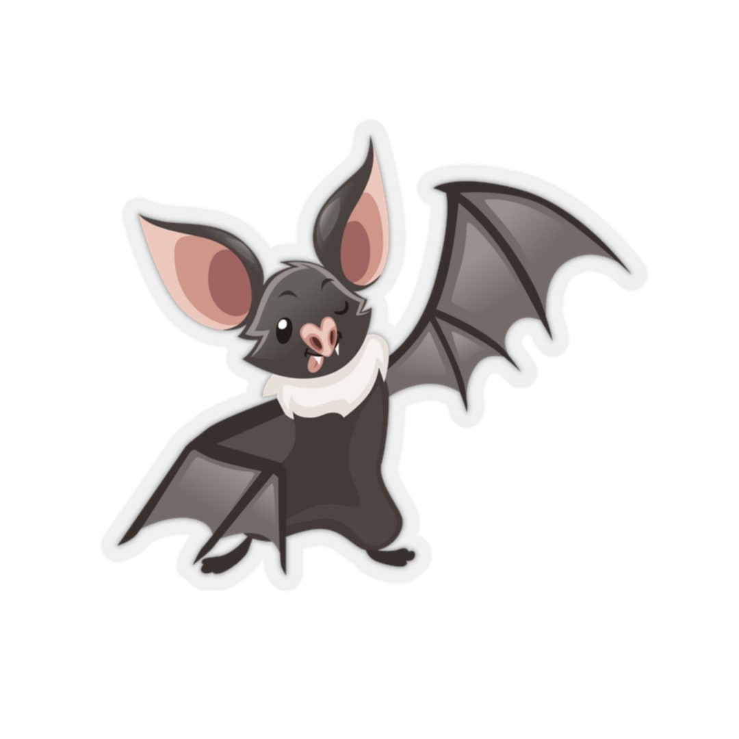 Cute Bat Sticker Bat Winking Sticker Halloween Etsy