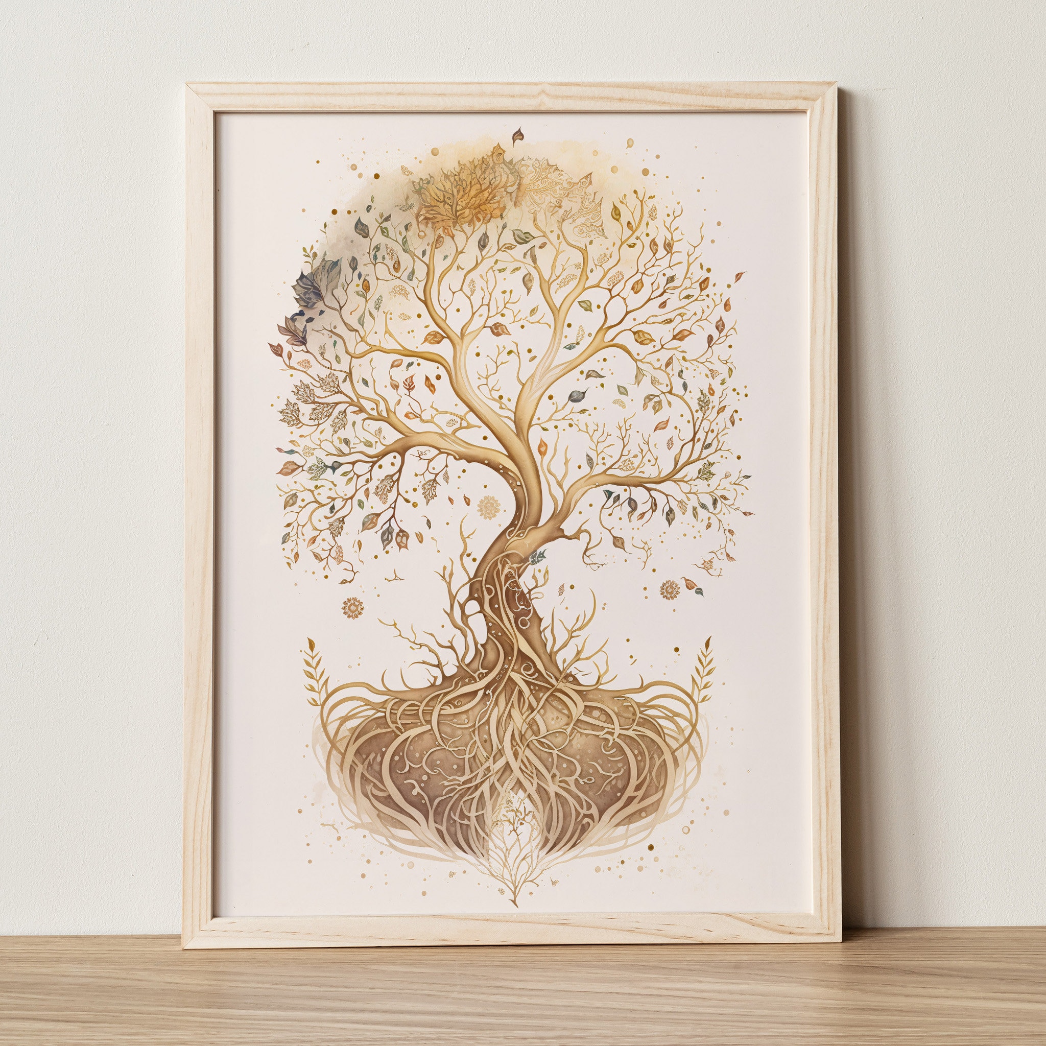 Trintura Tableau Mural, Motif Arbre De Vie, Mandala, Pohon | FindTheDeal
