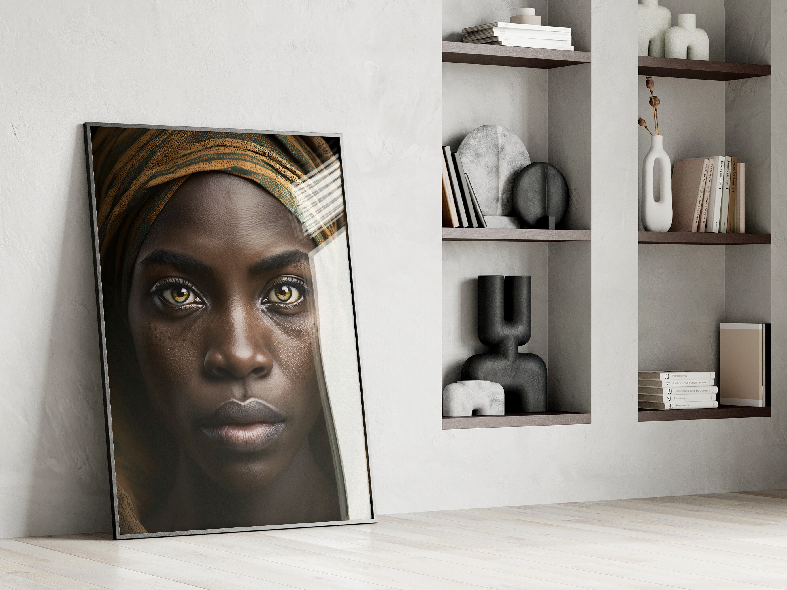 African Native Woman, Instant Download, Cultural Aesthetics, Wall Art