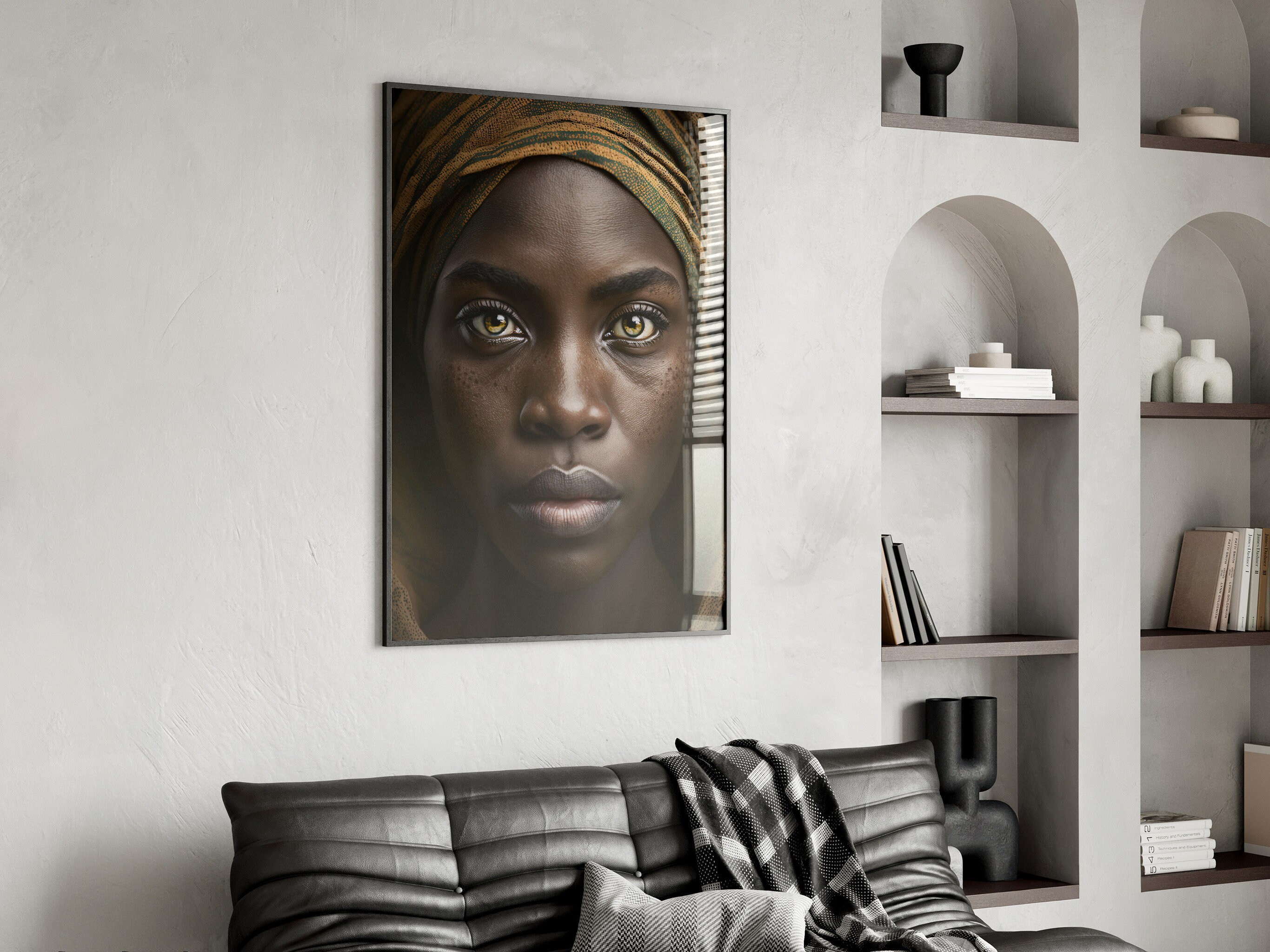African Native Woman, Instant Download, Cultural Aesthetics, Wall Art