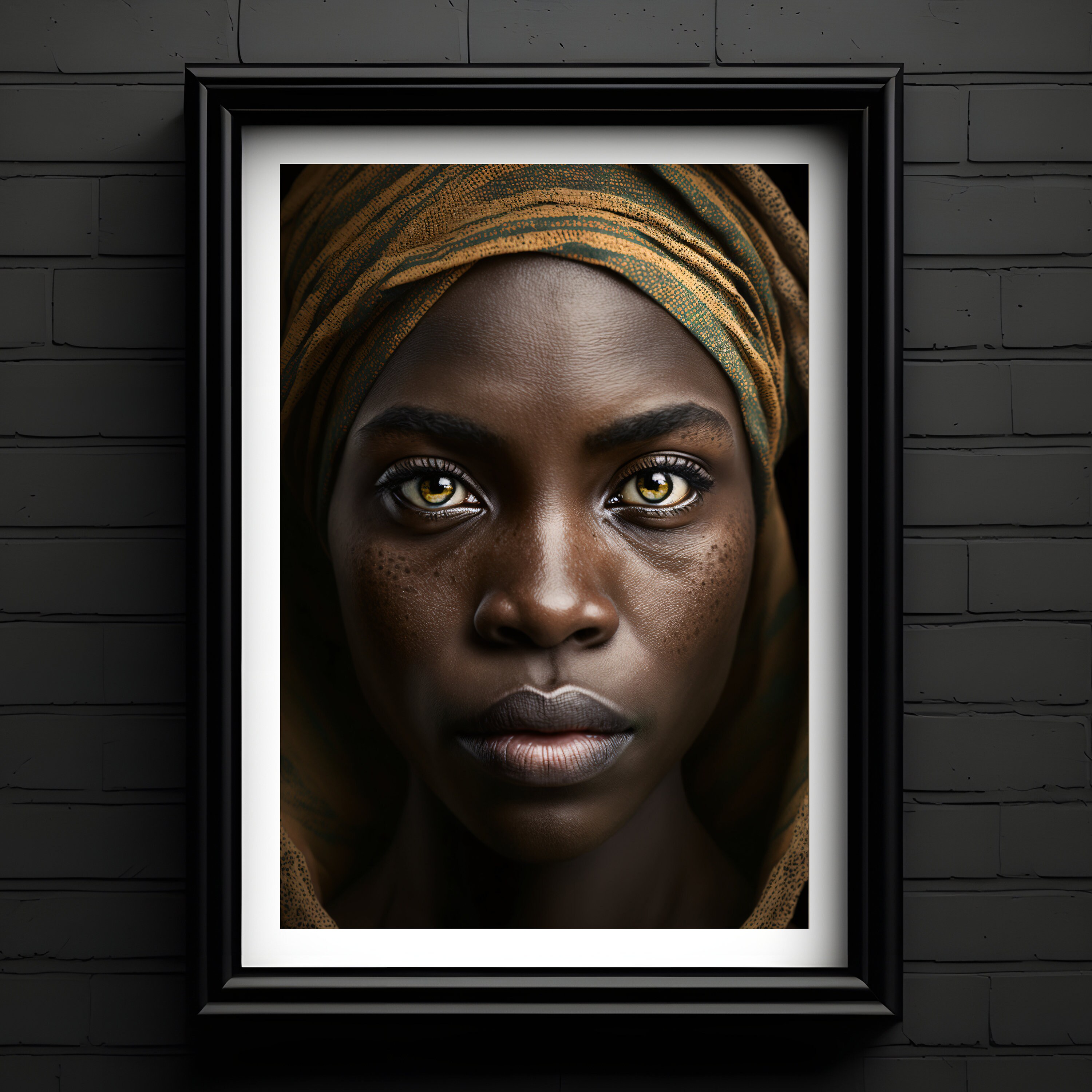 African Native Woman, Instant Download, Cultural Aesthetics, Wall Art
