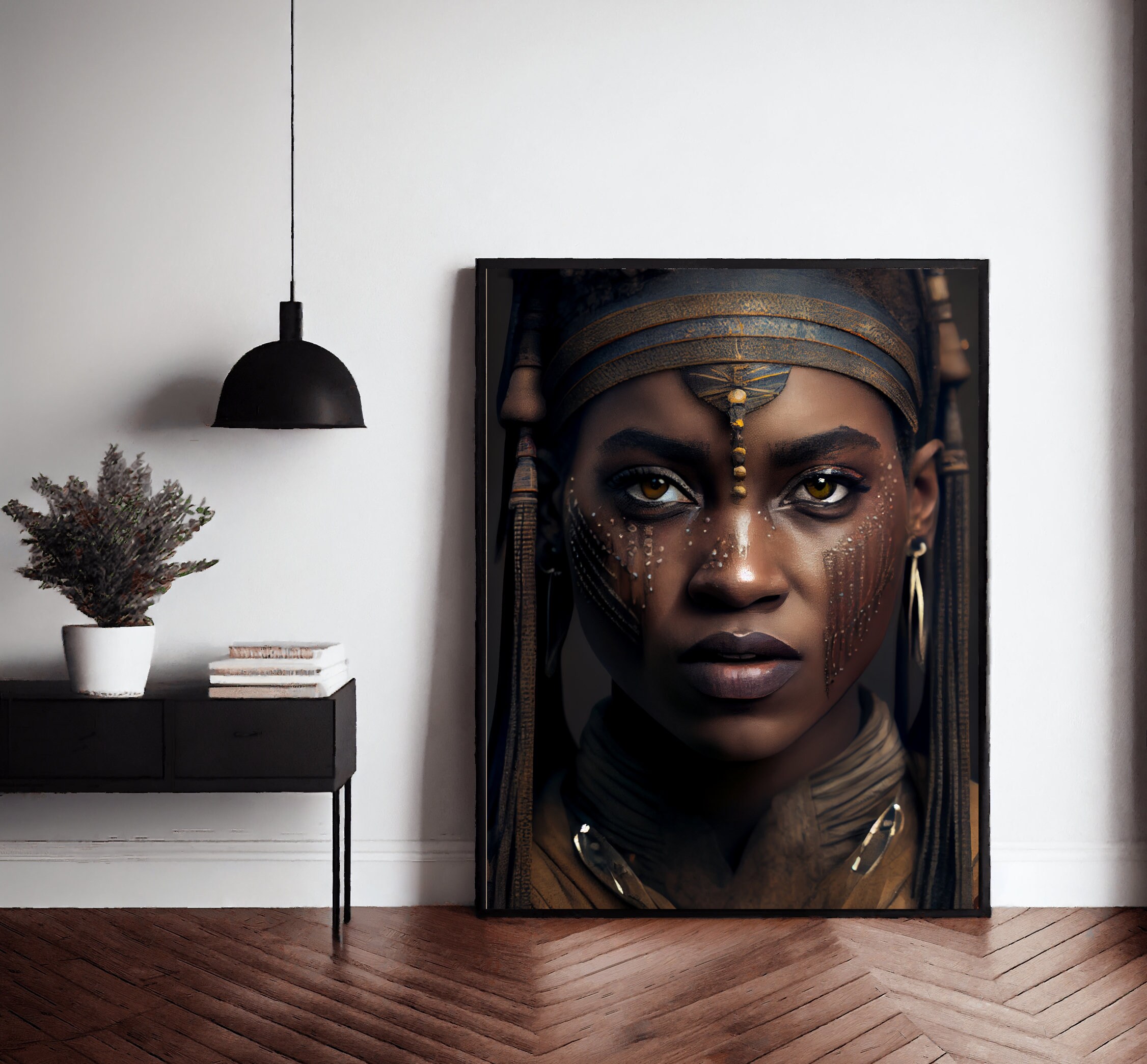 Wall Art Prints Digital DOWNLOAD African Art Portrait Etsy
