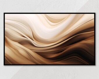Frame TV Art, Abstract Swirling Colors, Samsung TV Download, Modern Frame TV Art, Digital Wallpaper, Line Art, Ambient Decoration, Waves