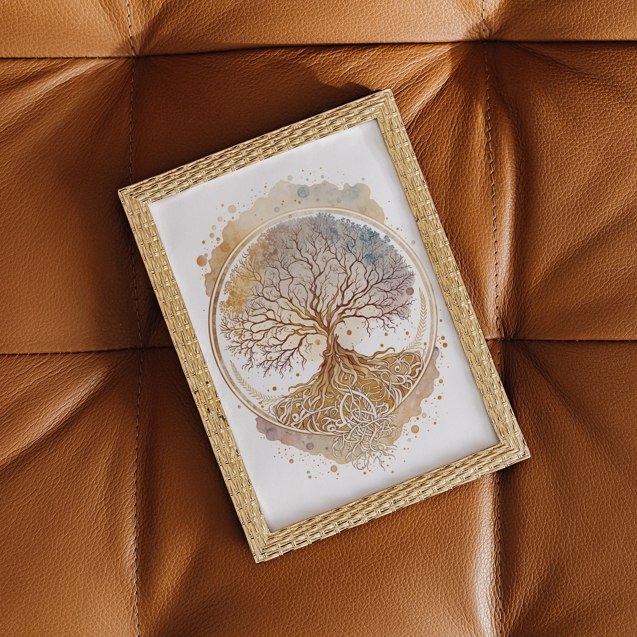 Boho Lebensbaum, Digital Download, Baum des Lebens, Wandbild Druckbar