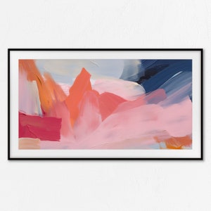 Abstract Frame TV Art, Modern Decoration, Vivid Color, Samsung Download, Digital Acryl Painting, Colorful TV Art, Abstract Background, 4K 6K