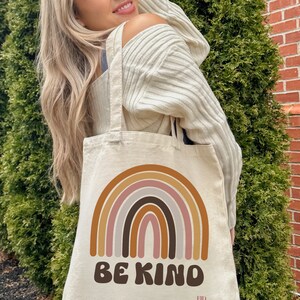 Be Kind Bag / Positivity Tote Bag / Hippie Bag / Canvas Tote Bag / Everyday Bag / Pretty Tote / Self Love Bag / Boho / Aesthetic Tote Bag