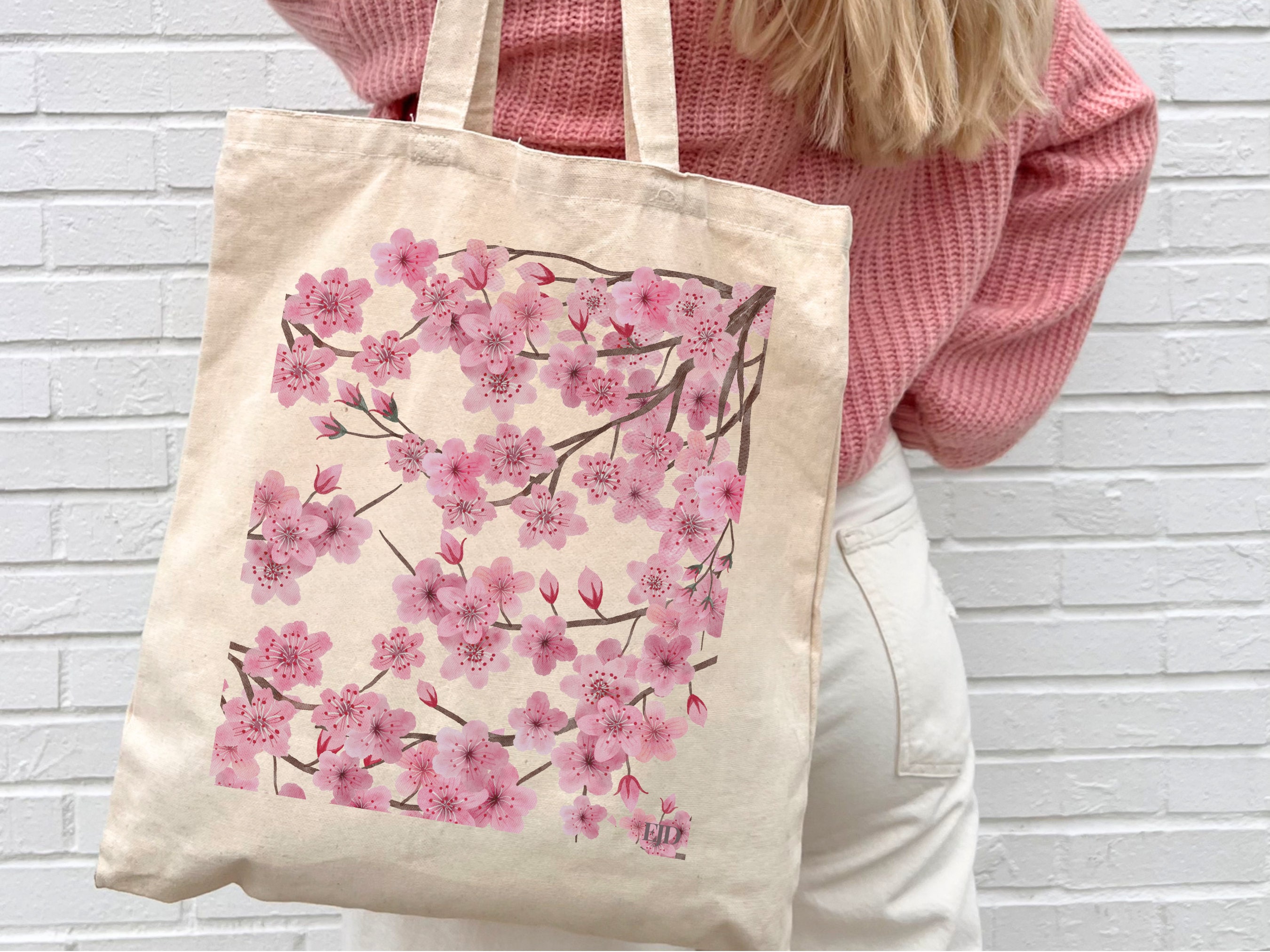 Cherry blossom tote bag new arrivals