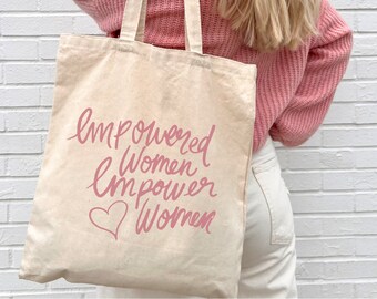Support Women Bag / Female Empowerment / Aesthetic Tote Bag / Divine Feminine / Large Tote Bag / Gift for Women / Weekend Bag
