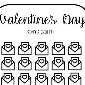 Valentine&#39;s Day Savings Tracker (Digital)