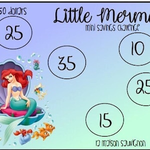 Mermaid Mini Savings Challenge (Digital)