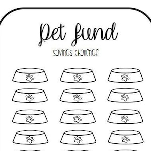 Pet Fund Savings Tracker (Digital)