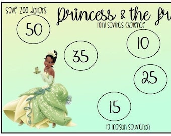 Princess & Frog Mini Savings Challenge (Digital)