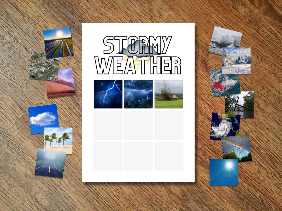 Printable Weather Sorting Activity for Kids, Weather Activity, Today's ...