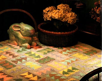 Vintage virkat Wild Goose Chase Afghan-mönster