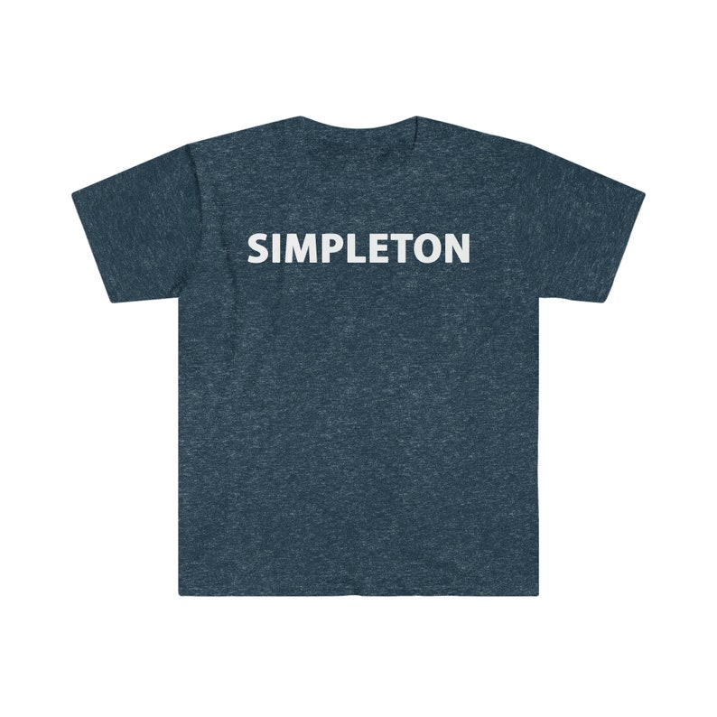 SIMPLETON T-shirt white letters, many colors image 8