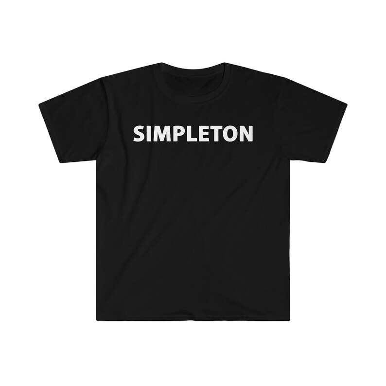 SIMPLETON T-shirt white letters, many colors image 2