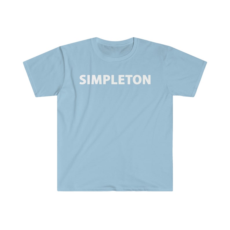 SIMPLETON T-shirt white letters, many colors image 10