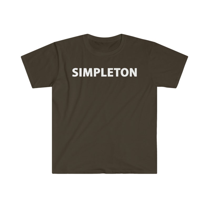 SIMPLETON T-shirt white letters, many colors image 7