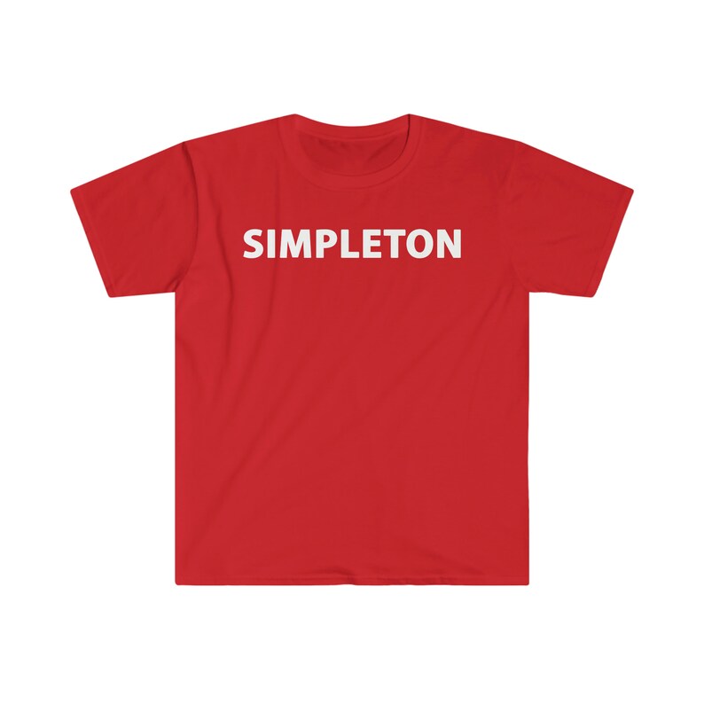 SIMPLETON T-shirt white letters, many colors image 1