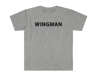 WINGMAN T-shirt (black letters, many colors)