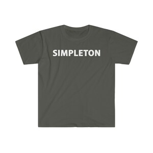 SIMPLETON T-shirt white letters, many colors image 5