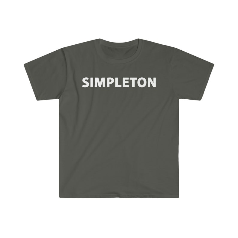 SIMPLETON T-shirt white letters, many colors image 5