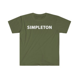 SIMPLETON T-shirt white letters, many colors image 4
