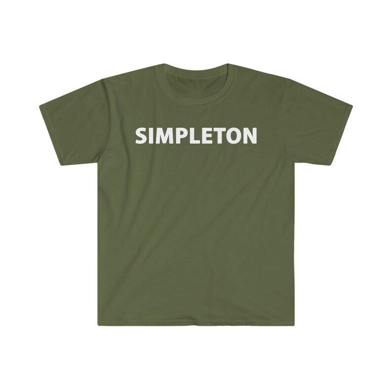 SIMPLETON T-shirt white letters, many colors image 4