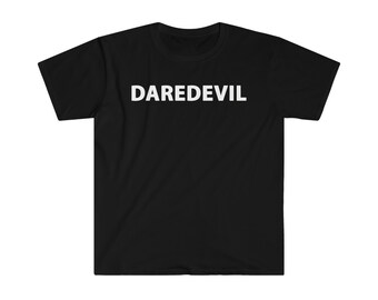 DAREDEVIL unisex t-shirt (white letters, many colors)