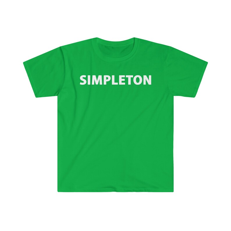 SIMPLETON T-shirt white letters, many colors image 9