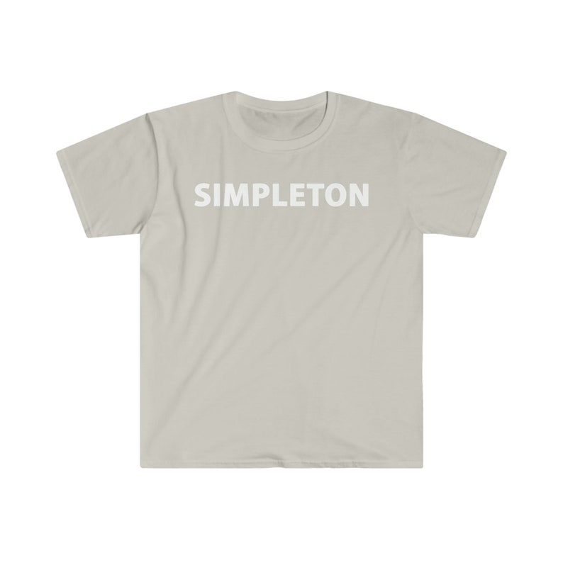 SIMPLETON T-shirt white letters, many colors image 3
