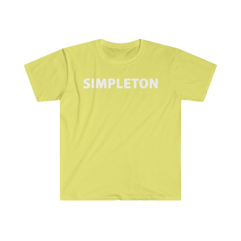 SIMPLETON T-shirt white letters, many colors image 6