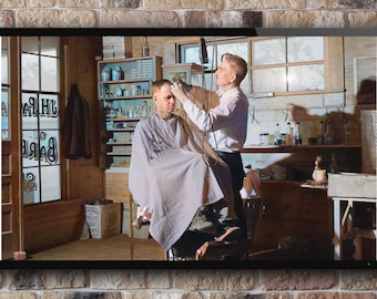 1940s Vintage Barbershop Art Digital, Americana, Digital Download