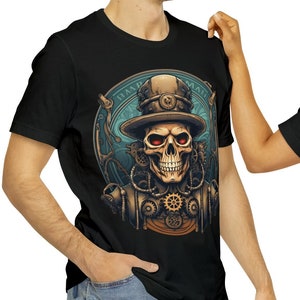 Steampunk Skull Shirt Steampunk Skull Halloween Tshirt Scary Skull Shirt Skull Steampunk Shirt Steampunk Skull T-Shirt Steampunk Skull Tee