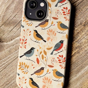 Autumn Bird iPhone Case,  Bird Phone Case iPhone Bird Case Tough Case Bird Phonecase Bird Lover Gift Birds Phone Case Bird Lover iPhone Case