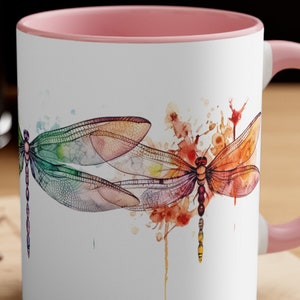 Beautiful Dragonfly Coffee Mug, 11 oz.  Boho Dragonfly Coffee Cup Dragonfly Lover Gifts Coffee Cup Dragonfly Lover Gifts