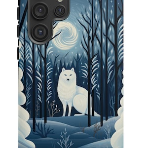 White Wolf Phone Case for Pixel, Galaxy and iPhone Wolf Tough Case  Wolf Samsung Case  Wolf Google Pixel Case  Wolf iPhone Case Gift