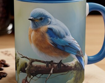 Bluebirds Coffee Mug, 11 oz.  Bluebirds Mug Bluebirds Coffee Cup Bird Lover Coffee Cup Bird Lover Gifts Bird Lover Gift for Him