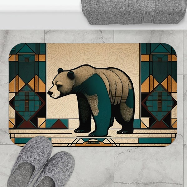 Rustic Cabin Bath Mat Etsy