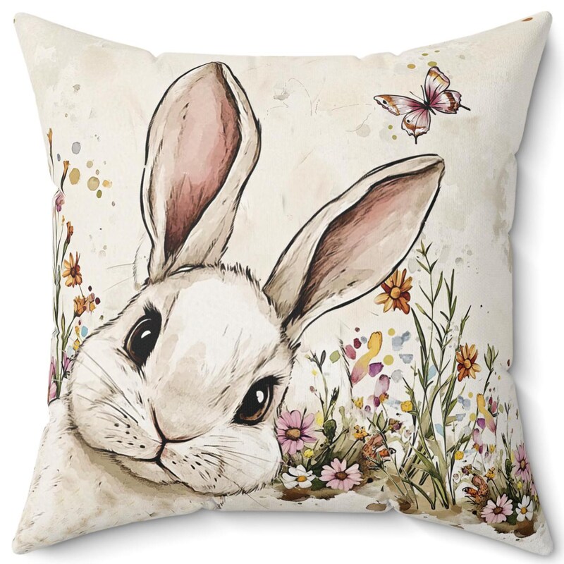 Rabbit Pillow - Etsy