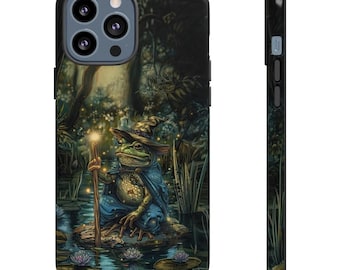 Frog Wizard Phone Case for iPhone Pixel and Galaxy Frog Tough Case Frog Samsung Galaxy Case Frog Google Pixel Phone Case Frog iPhone Case